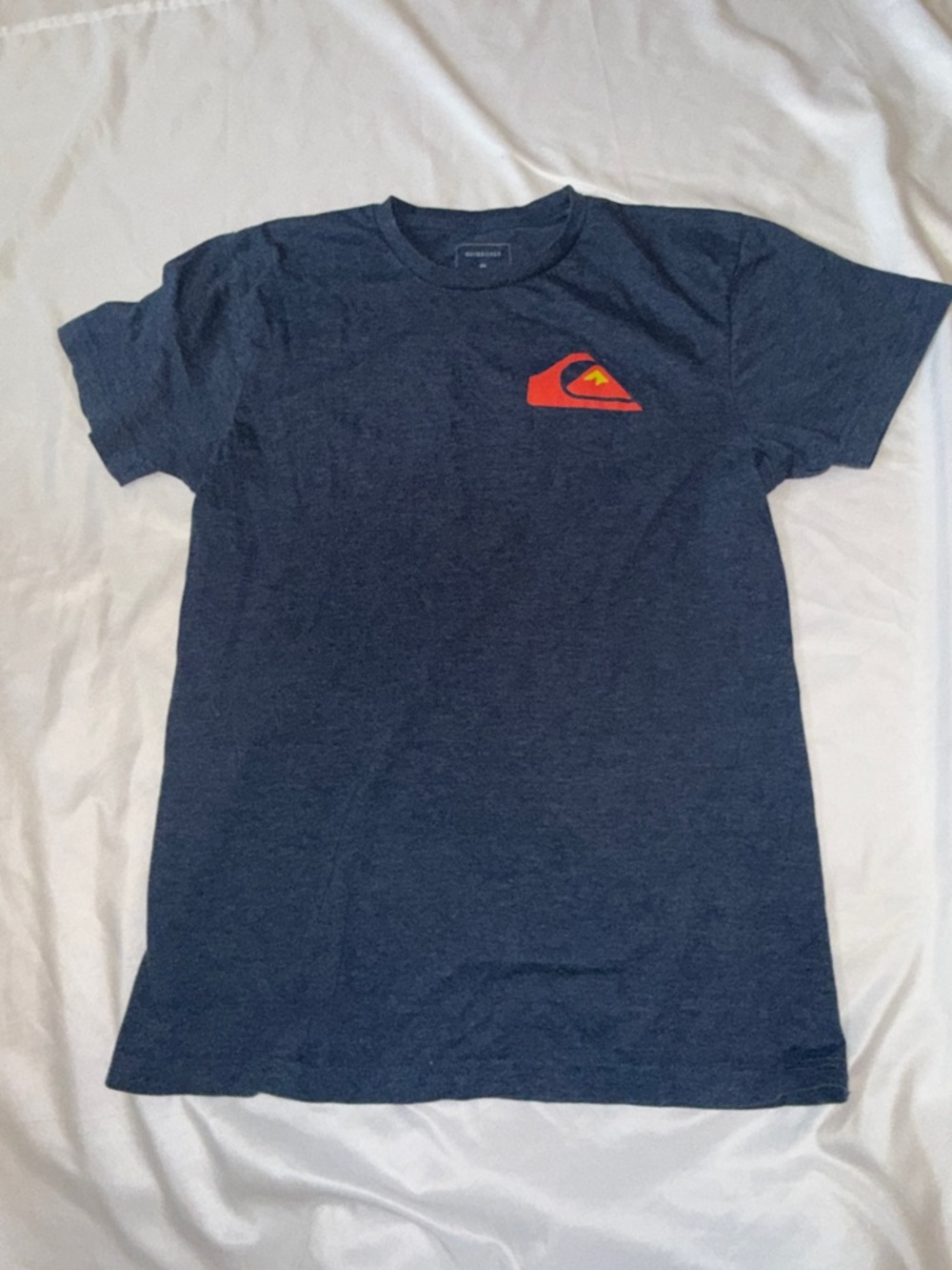 Quiksilver Navy Short-Sleeve Tee with Red Logo
